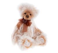 Charlie Bears Ari Teddy Bear Soft Long Pile Plush with Bow Collectable