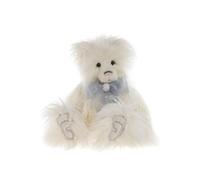 Charlie Bears - Charmaine | Plush Teddy Bear, Long White Plush Fur Bear, Fully Jointed, Handmade, Bow Accessory, Collectable, Keepsake