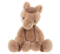 Charlie Bears Clip Clop Pony | Oatmeal Brown Medium | Bear & Me Plush Horse Animal