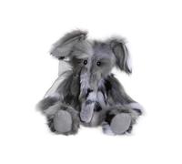 Charlie Bears - Earl Stuffed Elephant Teddy Bear Grey - Fully Jointed | Collectable Cuddly Soft Toy Gift Animal Safari