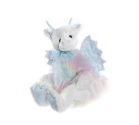 Charlie Bears - Kenna | Dragon Teddy Bear - Fully Jointed | Collectable Cuddly White Magical Soft Toy Gift
