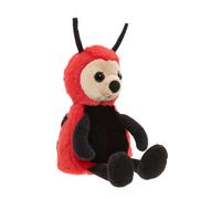 Charlie Bears Leaf Ladybird | Rose Red M | Bear & Me Plush Suitable from Birth Toy