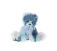 Charlie Bears Memory Lane Teddy Bear Plush Blue Long Fur Cute Collectable Stuffed Animal