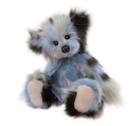 Charlie Bears Miss Liddell Blue and Black Plush Teddy Bear Collectable for Adults and Children aged 3 years and up