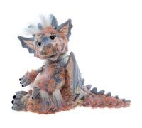 Charlie Bears Nova | Unique Pink and Blue Plush Dragon Collectable | 5 Way Jointed | Great Gift For 3 Years and Up