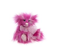 Charlie Bears Raspberry Cupcake - Adorable Plush Teddy Bear with Soft Pink & Cream Fur, Perfect for Collectors