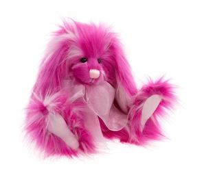 Charlie Bears Raspberry Ripple | Plush Bright Pink Bunny Rabbit