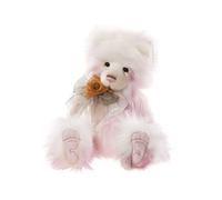 Charlie Bears - Sandra | Pink Teddy Bear Plush - Fully Jointed Handmade Collectable Cuddly Soft Toy Gift - 19.5"