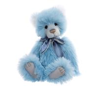 Charlie Bears Suzanne | Bright Blue Plush Jointed Teddy Bear Collectable for Adults and Children aged 3 years and up