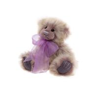 Charlie Bears Thursday Subtle Purple & Beige Fur Teddy Bear - Soft, Cute & Huggable Collectible Stuffed Animal for Kids & Adults