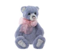 Charlie Bears Whist Teddy Bear Plumo Plumo Collection Alpaca, Jointed, Pink Bow
