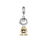 Charlie Brown Peanuts Charm 925 Silver Charm Compatible with Pandora Charms, Trollbeads, Chamilia, Biagi and Many Other UK Charm Bracelets.