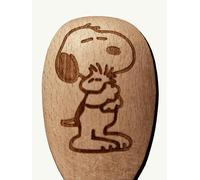 Charlie Brown Snoopy Woodstock Inspired Wooden Baking Spoon Wood Cooking Baker Present Gift Fan (Snoopy Woodstock)