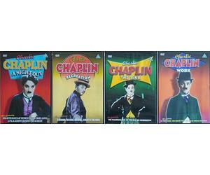 CHARLIE CHAPLIN 1-4 THE BEST OF COLLECTION / 1. A NIGHT OUT / 2. RECREATION / 3. THE RINK / 4. WORK = ULTIMATE 4x DVD SET