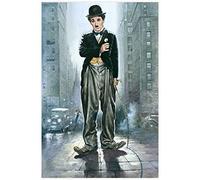 Charlie Chaplin Movie City Light Picture Puzzle Game for 1000 Pieces, Adults and Children, Puzzle Poster, 1000 Pieces, 26x38cm