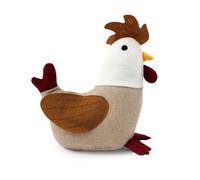 Charlie Cockerel Doorstop | Fabric Rooster Chicken Decorative Door Stop | Farmyard Animal Door Stopper - 22cm