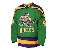 Charlie Conway 96 Mighty Ducks Jersey Stitched Movie Hockey Jersey for Men Green S-3XL, 99 Green, Medium