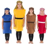 Charlie Crow Christmas Shepherd Nativity costume for kids 3-8 Years | Yellow & Black