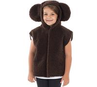 Charlie Crow Dark brown Teddy Bear costume for kids one size 3-8 Years.