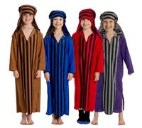 Charlie Crow Deluxe Shepherd/Innkeeper nativity costume for kids | 4 Colours | One Size 5-7 Years (Red)