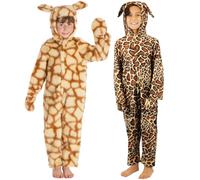 Charlie Crow Suede Giraffe Costume for Kids 9-11 Years