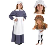 Charlie Crow Victorian/Edwardian Brown Mob Cap/Mop Hat Costume for kids. (includes hat only) 3-12 years.
