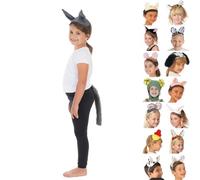 Charlie Crow Wolf Ears & Tail Set for kids 3+ years.