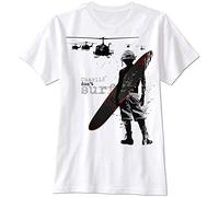 Charlie Don't Surf Apocalypse Vietnam Now War Army Soldier Retro Men T Shirt White L