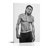 Charlie Hunnam 1 Poster for Bedroom Canvas Art Picture Print Room Wall Art Decor Posters 12x18inch(30x45cm) Frame-Style