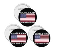 Charlie Kirk 1993-2025 Lapel Pin A True Patriot Pray Justice Assassination Shooting Hero We Are Charlie Kirk Badges Freedom Pins Brooch