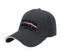 Charlie Kirk A True Patriot Hats, Rest in Peace Tribute Charlie Kirk Hat, Pray Justice Assassination Shooting Hero Cap for Men Women (Black 2)