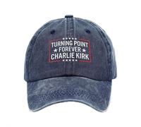 Charlie Kirk A True Patriot Hats, Rest in Peace Tribute Charlie Kirk Hat, Pray Justice Assassination Shooting Hero Cap for Men Women (Navy Blue)