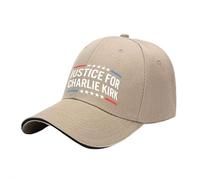 Charlie Kirk A True Patriot Hats, Rest in Peace Tribute Charlie Kirk Hat, Pray Justice Assassination Shooting Hero Cap for Men Women (Khaki 1)