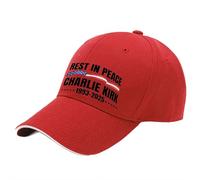 Charlie Kirk A True Patriot Hats, Rest in Peace Tribute Charlie Kirk Hat, Pray Justice Assassination Shooting Hero Cap for Men Women (Red)