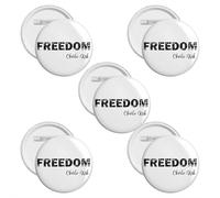 Charlie Kirk A True Patriot Pins Pray Justice Assassination Shooting Hero We Are Charlie Kirk Badges Freedom Merch Pins And Button Circle Badges Round Chest Pins Brooch Decor