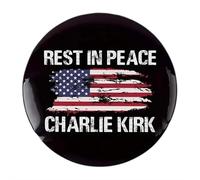Charlie Kirk A True Patriot Pins Pray Justice Assassination Shooting Hero We Are Charlie Kirk Badges Freedom Merch Pins And Button Circle Badges Round Chest Pins Brooch Decor