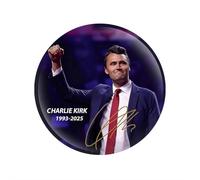 Charlie Kirk A True Patriot Pray Justice Assassination Shooting Hero Freedom Merch Pins And Button,1993-2025 Charlie Kirk Pin Badge,for Badge Clothing Hat Shirt (style1)