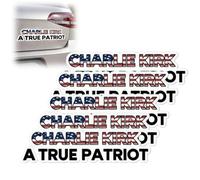 Charlie Kirk A True Patriot Stickers, American Hero Stickers, Memory Memorial 2025 Car Truck Window Vinyl Decal Laptop