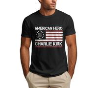 Charlie Kirk American Hero Shirts Rip Charlie Kirk Men's T Shirt Black