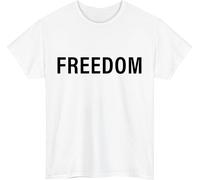 Charlie Kirk Freedom T-Shirt | Conservative Patriot Tee | Liberty USA Political Apparel | Turning Point USA Supporter Tee Top White