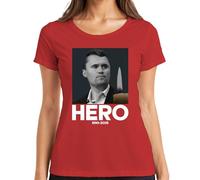 Charlie Kirk Hero Peace in Peace Republican Adviser President Women's T-Shirt, red, XL