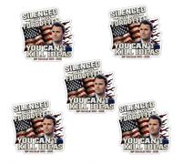 Charlie Kirk Hero Sticker, RIP Charlie Kirk - Rest in Peace American Legend Stickers, A True Patriot Pray Justice Assassination Shooting Hero Freedom Merch Stickers