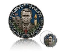 Charlie Kirk Memorial Coin, Young Hero 1993-2025 Memorial Coin for Charlie's Fans, A Memory of Charlie Kirk, Tribute to Young Hero and Conservative Leader(Style c)