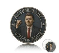 Charlie Kirk Memorial Coin, Young Hero 1993-2025 Memorial Coin for Charlie's Fans, A Memory of Charlie Kirk, Tribute to Young Hero and Conservative Leader(Style d)