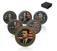 Charlie Kirk Memorial Coin, Young Hero of US 1993-2025 Memorial Coin for Charlie's Fans, Truth & Freedom Tribute for Fans, Collectible Souvenir Memorials Coins, for Veterans, Collector (Mix)