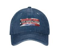 Charlie Kirk True American Hero Rest in Peace USA Flag Baseball Cap Unisex Trucker Hat for Men Women Navy Blue