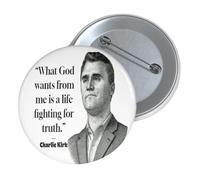 Charlie Kirk True Patriot Pin Button,I Am Charliekirk Button Pins,Hero Charliekirk Badge Pins,Rest In Peace Charliekirk Round Buttons Badge,Charlie Kirk Freedom Merch,For Women Men Party Decor