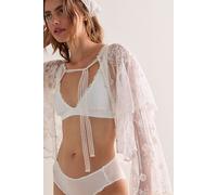 Charlie Lace Microfiber Plunge Bralette by Intimately at Free People in Clean Ivory, Size: Medium - female