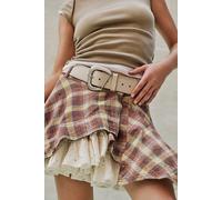 Charlie Leather Belt at Free People in Ecru, Size: M/L - female