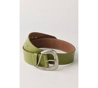 Charlie Leather Belt at Free People in Pesto, Size: S-M/P-M - female